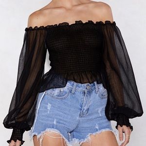 Nasty gal It be off the shoulder top!